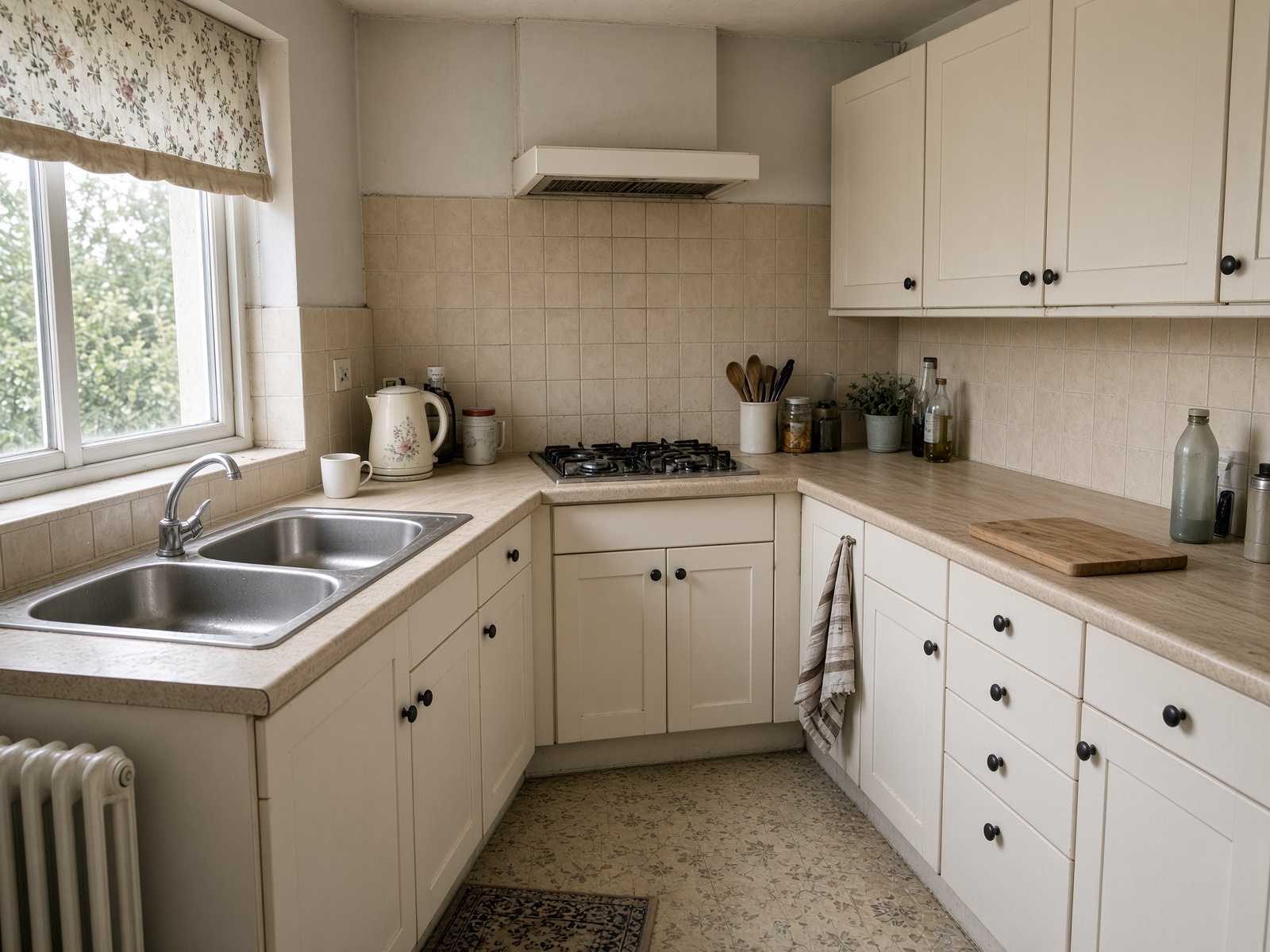The same kitchen after a professional deep clean